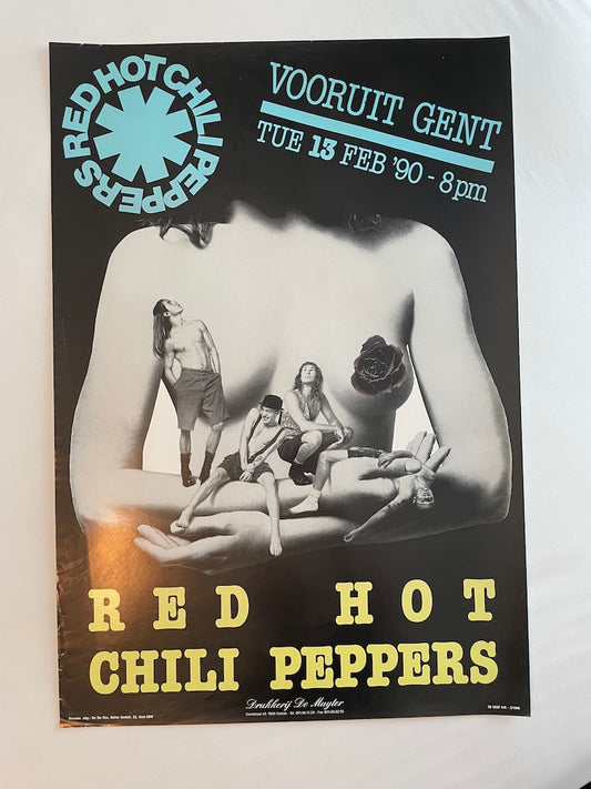 Red Hot Chili Peppers Poster Ghent, Belgium 1990