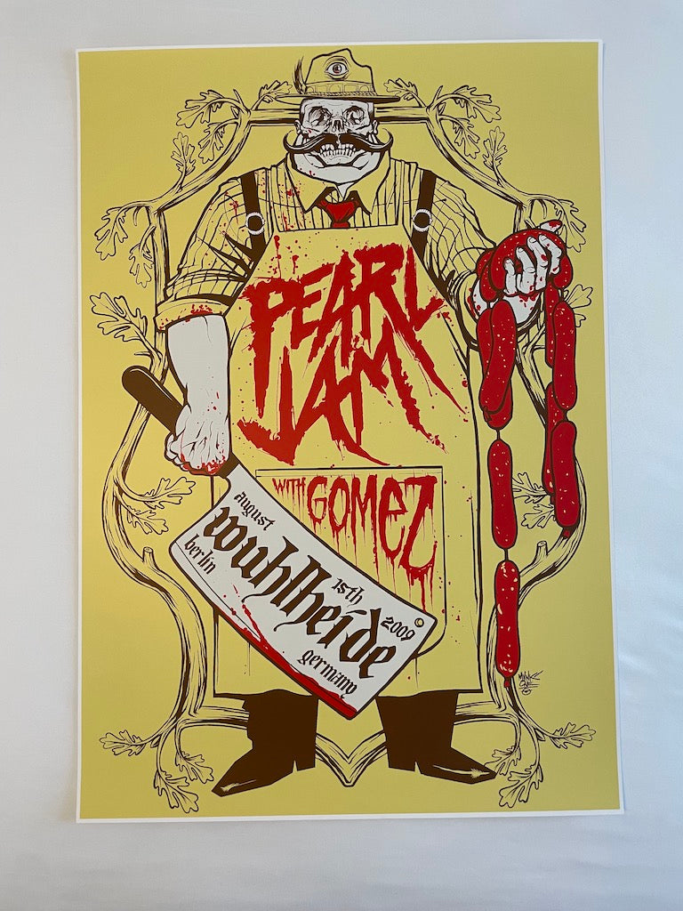 Pearl Jam Poster Berlin Germany 2009 - Munk One