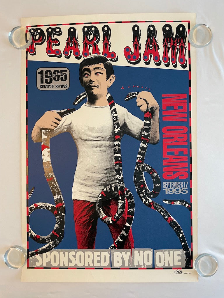 Pearl Jam Poster New Orleans 1995 - Ames Design