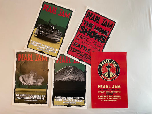 Pearl Jam Seattle Mini Street Prints Set 2018