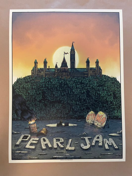 Pearl Jam Poster Ottawa, Canada 2020 - Bailey Race