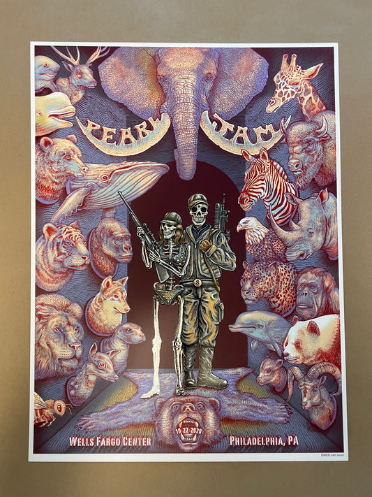 Pearl Jam Poster Philadelphia 2020 (Streaming) - Emek