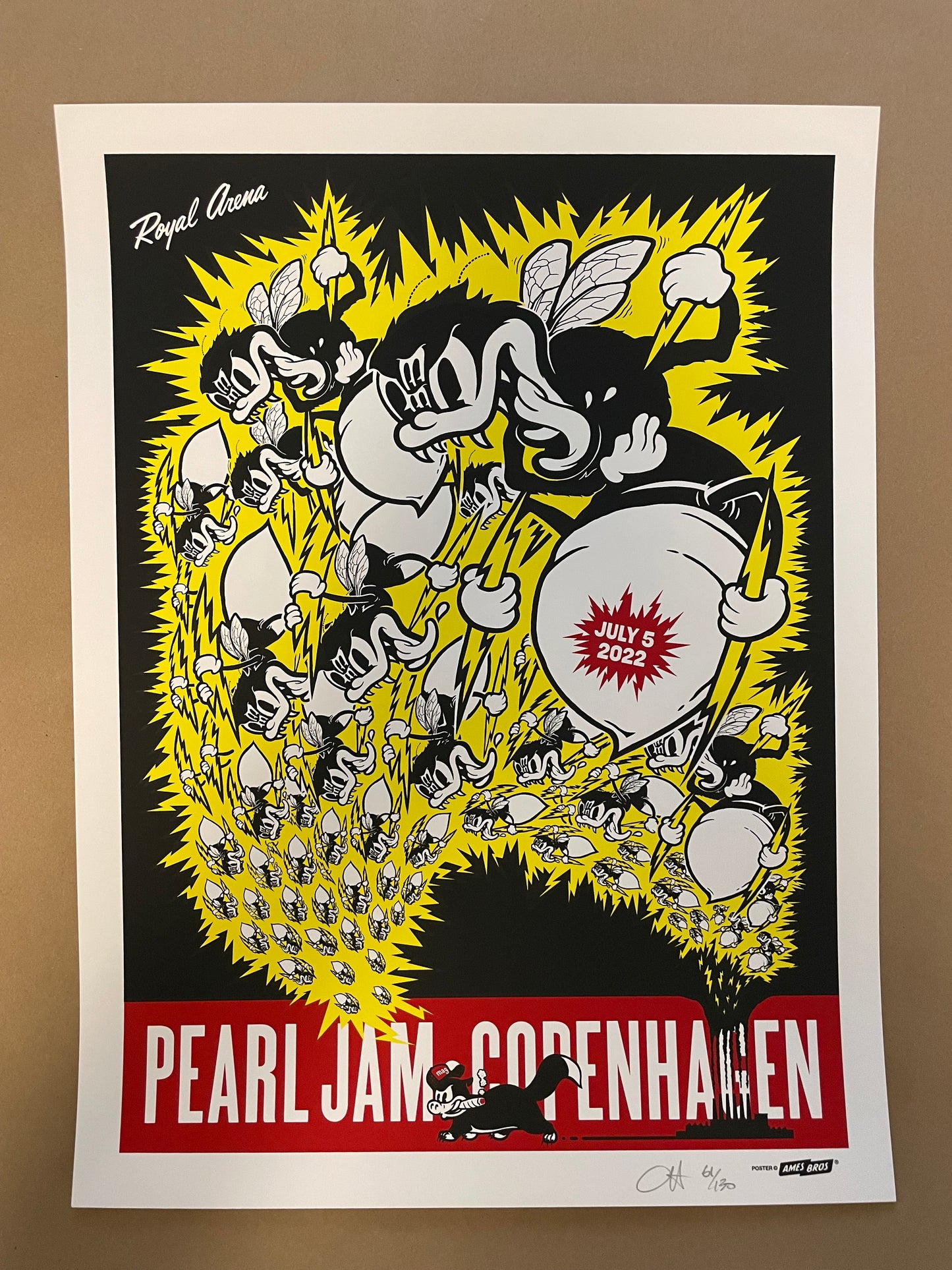 Pearl Jam Poster Copenhagen, Denmark 2022 - Ames Design