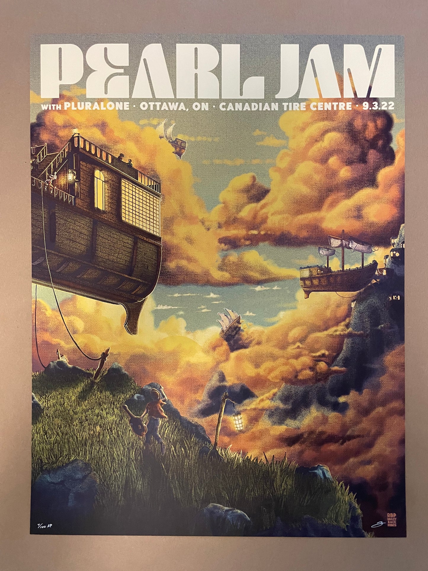 Pearl Jam Poster Ottawa, Canada 2022 - Bailey Race