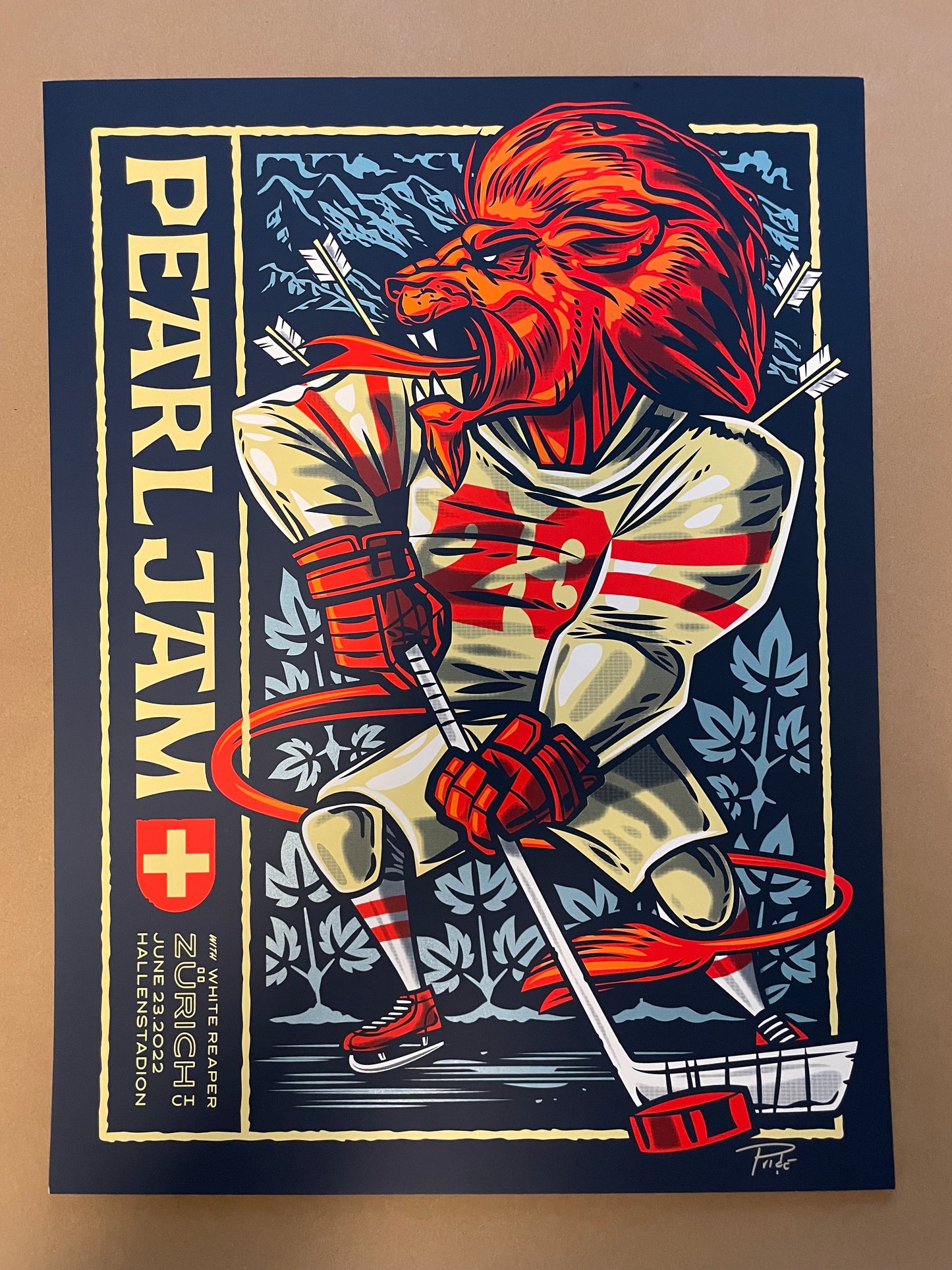 Pearl Jam Poster Zurich, Switzerland 2022 - Travis Price