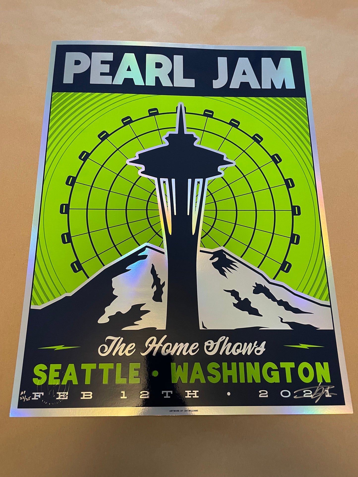 Pearl Jam Seattle 2021 (Streaming / Foil) - Ian Williams