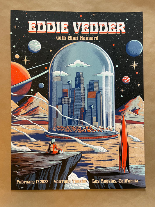 Eddie Vedder Poster Los Angeles, California 2022 - Pedro Correa