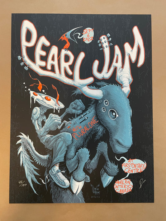 Pearl Jam Poster Hamilton, Ontario, Canada 2022 - Shawn Byous