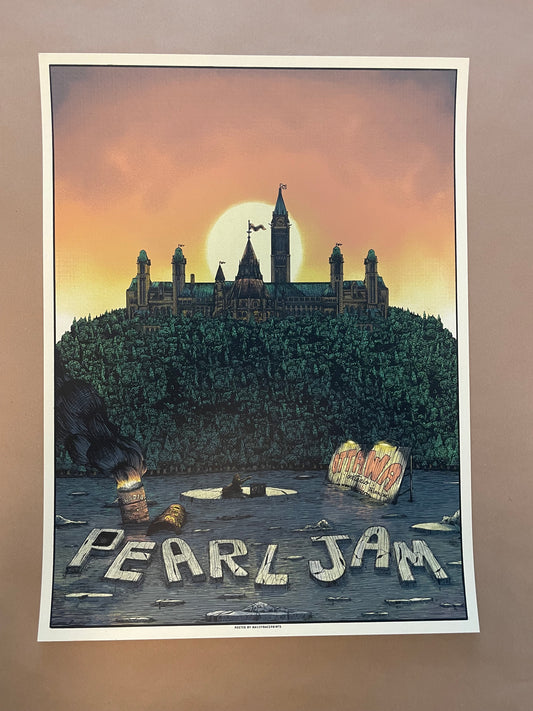 Pearl Jam Poster Ottawa, Canada 2020 - Bailey Race