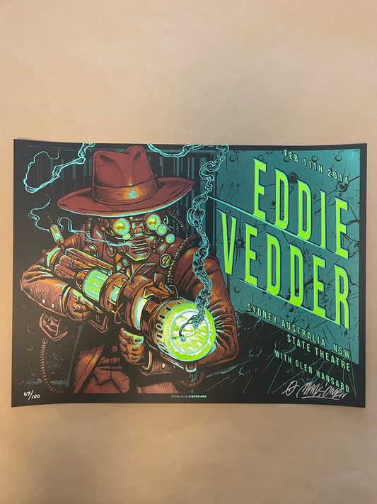 Eddie Vedder Poster Sydney, Australia 2014 - Munk One