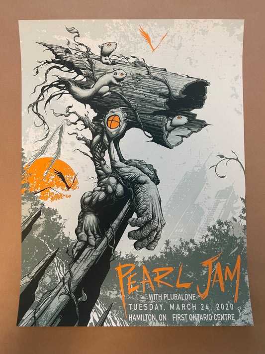 Pearl Jam Poster Hamilton, Ontario, Canada 2020 - Shawn Byous