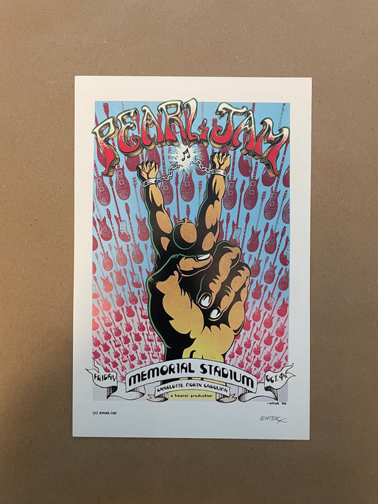 Pearl Jam Charlotte, North Carolina 1996 (Handbill) - Emek