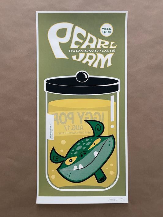 Pearl Jam Poster Noblesville, Indiana 1998 - Ames Design