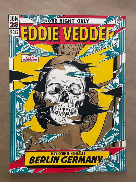 Eddie Vedder Poster Berlin, Germany 2019 - Ian Williams