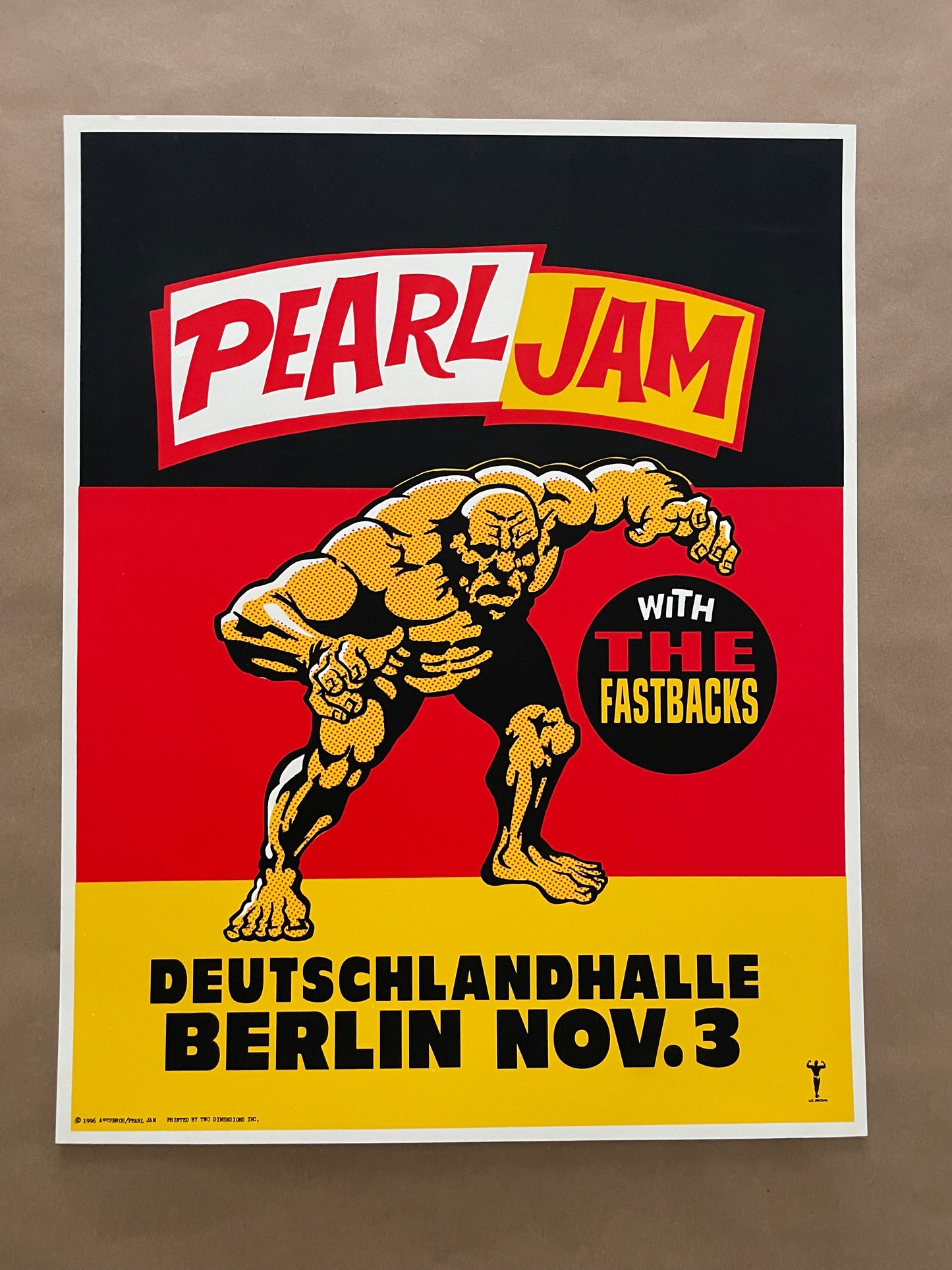 Pearl Jam Poster Berlin, Germany 1996 - Vito Costarella (Mr. Downtown)