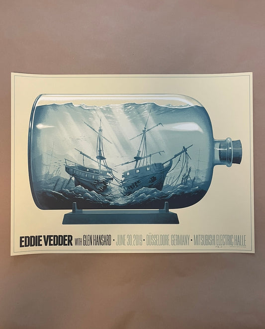 Eddie Vedder Poster Dusseldorf, Germany 2019 - Justin Erickson