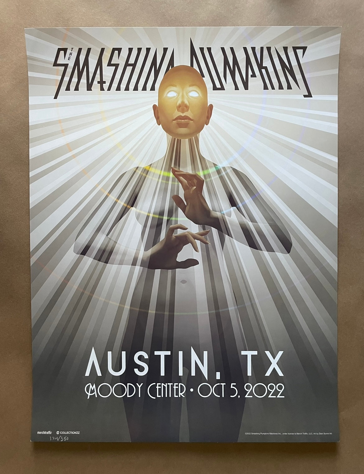 Smashing Pumpkins Poster Austin, Texas 2022